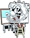 Jerry Garcia - Hippie Skeleton Portrait - Enamel Pin