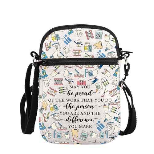 PLITI Dental Hygienist Gift Dental Assistant Gift May You Be Proud Of The Work You Do Dentist Crossbody Bag For Women