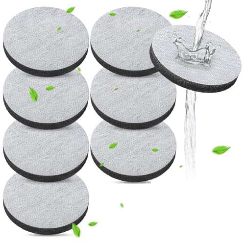 8 Filtros de Agua compatible con Brita Fill & Go Botellas y Jarras, Discos Filtro Agua Reduce PFAS, Cloro, Micropartículas, Otras Sustancias