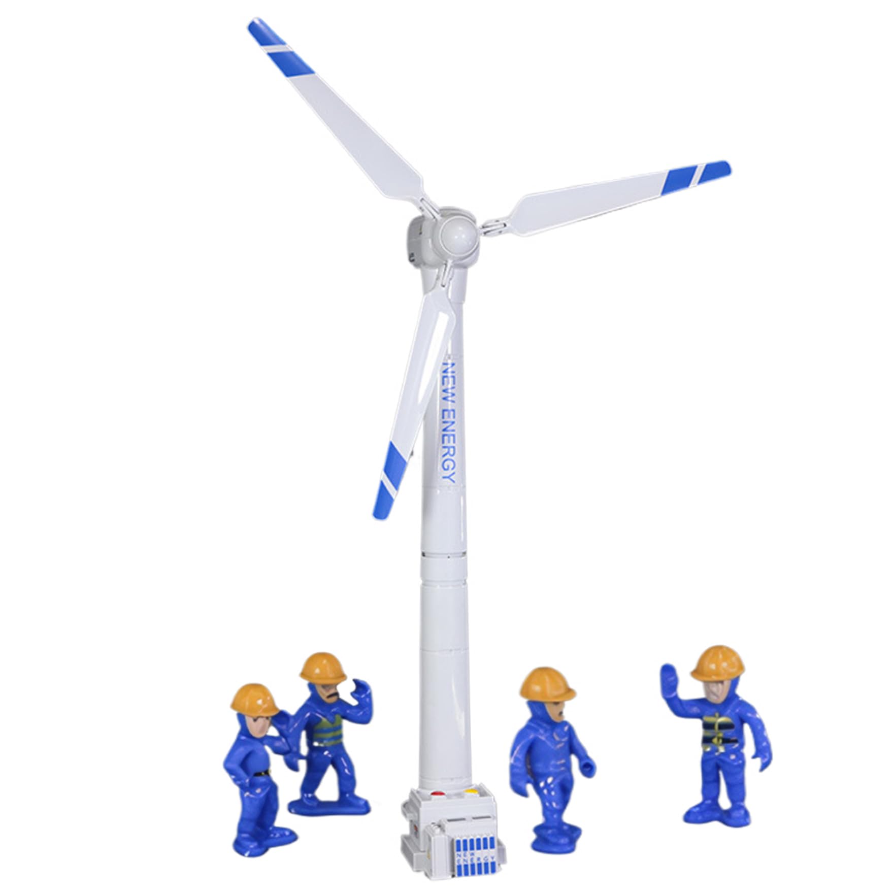 Modello Di Turbina Eolica Didattica Con LED | Rotazione 360° | Generatore Mini Per Esperimenti Di Energia Rinnovabile | 20 Cm - 4