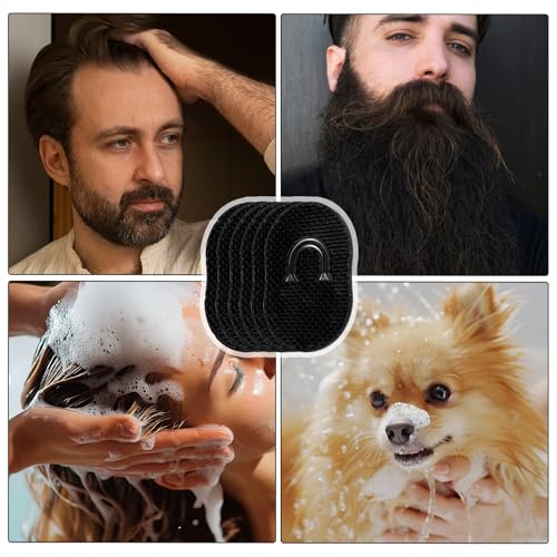 Peines de bolsillo Thinp pack 6 para hombre negro miniatura 7