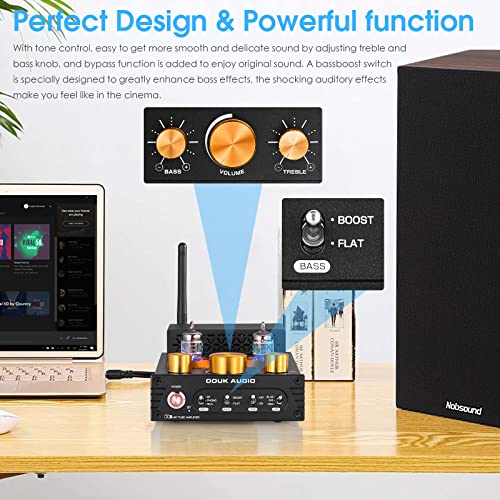 Hifi Stereo Bluetooth 5.0 Vacuum Tube Amplifier Mm Phono Amp For Turntables 320W #TOP6