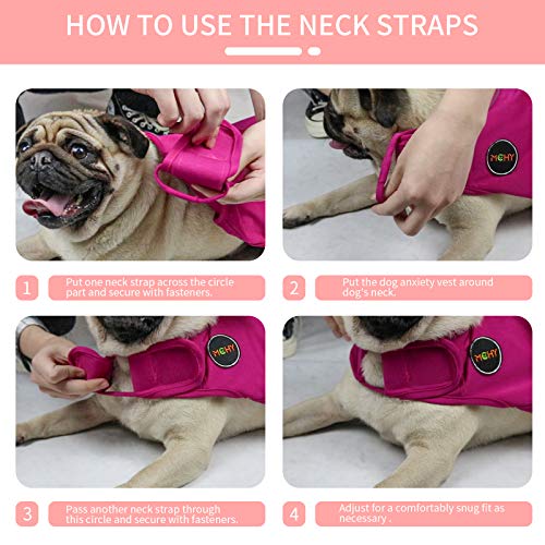 Image of MCHY Dog Anxiety Vest, Anxiety Relief for Dogs, Dog Calming Coat (Grey M)