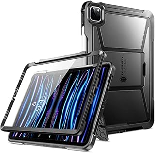 ZtotopCases iPad Pro 11 2022/2021 Case with Screen Protector, Full Protective Shockproof Dual Layer Case with Kickstand and Pencil Holder for iPad Pro 11 Inch Case 4th/3rd Generation, Black