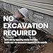 RadonSeal Complete DIY Foundation Crack Repair Kit, 10 Ft - Low-Viscosity Urethane Injection Sealant for Crawl Spaces & Concrete Basement Walls, Stops Water Leaks & Radon Gas, Drill-Free Filler