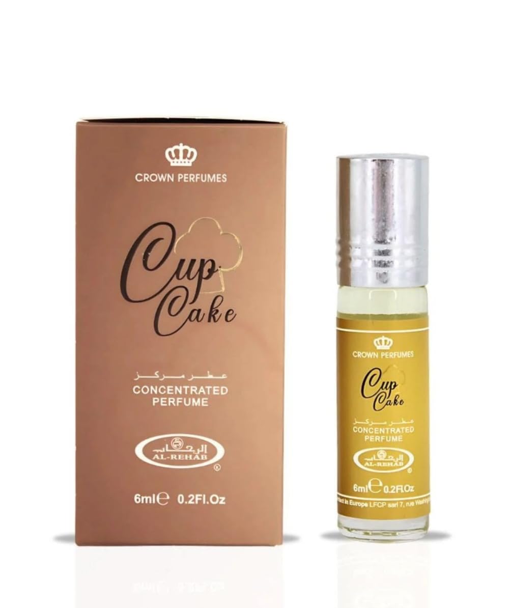 Ayat Perfumes – Aceite Perfumado Cupcake – Concentrado de Perfume Oriental – Roll-on 6ml – Para Mujer & Hombre – Perfume de Dubái – Larga Duración – Idea de Regalo