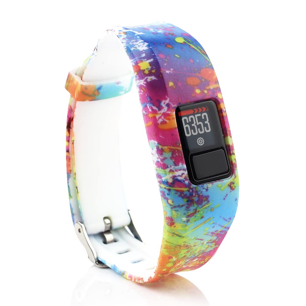 honecumi Compatible with Garmin Vivofit 3 Strap/ Garmin Vivofit jr Watchband/ Garmin Vivofit JR 2 Straps Replacement for Men Women,Vivofit 3 Soft Silicone Wristband Accessories for Kids Boys Girls