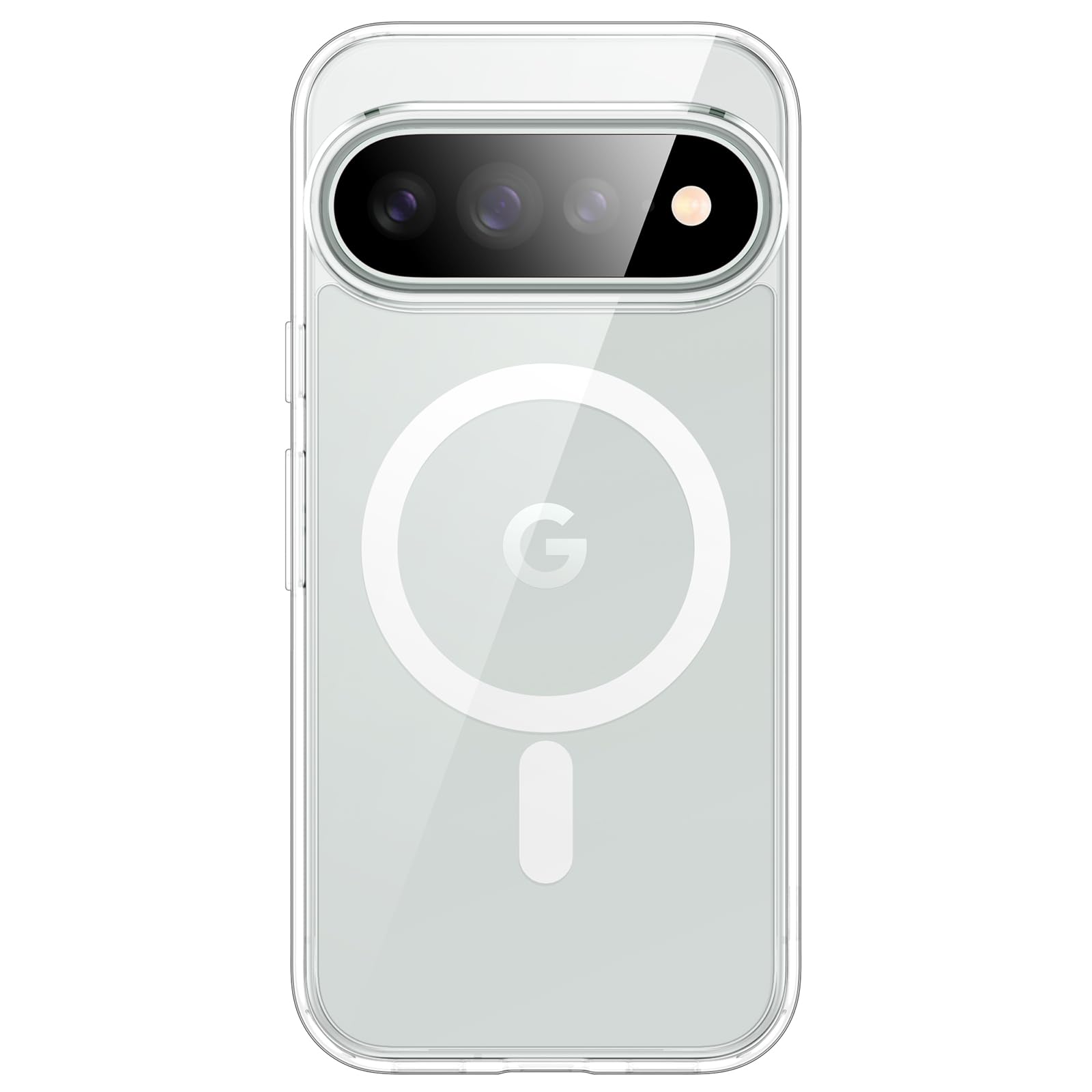 JETech Magnetic Clear Back Case for Google Pixel 11 Pro XL, Clear | Compatible with MagSafe, Compatible with Pixelsnap Charger, Shockproof Protection, Scratch Resistant, TPU Bumper