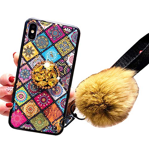 Preisvergleich Produktbild Homikon Silikon Hülle Glänzend Bling Glitzer Schutzhülle Glitzer Diamant Ständer Stoßdämpfend PC Rückschale TPU Silikon Bumper Handyhülle Tasche Case Kompatibel mit Huawei Mate 20 Pro - Farbe