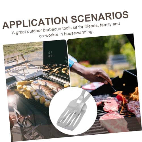 Set portátil de 2 piezas para parrilla YARNOW acero inoxidable miniatura 7