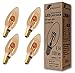 4x greenandco® Vintage Glühfaden LED Kerze ersetzt 16W E14 2W 150lm 2000K extra warmweiß 360° 230V flimmerfrei, nicht dimmbar, 2 Jahre Garantie