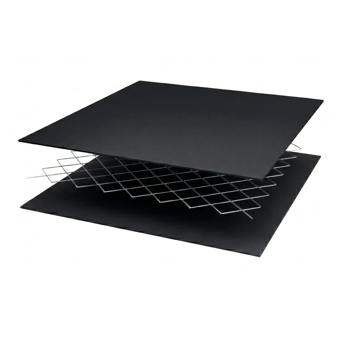 KAUFDACH Kaminanschlussband EPDM - 5m x 300mm - Schwerlast Wandanschlussband Bleiersatz mit Alu-Netzstruktur - Vollflächig Butyl - Extrem UV & Wetterfest (Schwarz (RAL9005))