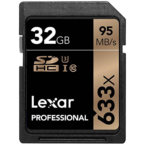 Lexar Scheda di Memoria SDXC Professional UHS-1, 633x, Classe 10 U3, 32 GB, Nero