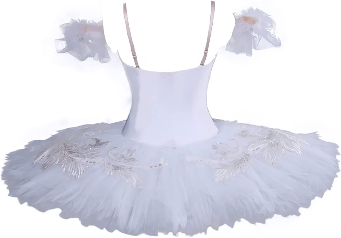 MTPLOP Swan Lake Performance Costume Ballet Dress White Sarong Competition Tutu Kids Adult Ballet Puffy Skirt - Image 6