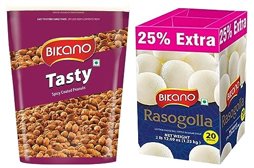 Image of Bikano Tasty, 1kg & Rasogolla, 1kg (with 25% Extra)