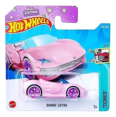 Hot Wheels Barbie Extra Tooned 2022 Pink miniatura 1