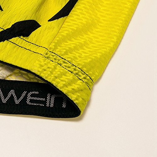 Weimostar Sleeveless Cycling Jersey Men Bike Shirts Vest Bicycle Clothing MTB Biking Jacket Tight Yellow Size XL