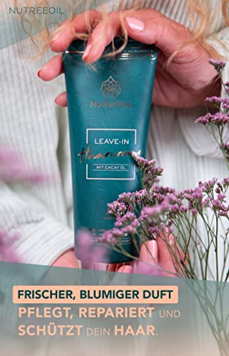 Leave-in Hair Cream with Cacay Oil Intensive Moisture Easy to Comb Anti-Frizz Vitamin E Vegan Natural Cosmetics - Image 3
