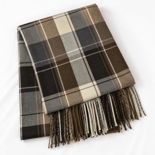Women's Fall-Winter-Warm-Scarf with Tassels Lightweight Solid Shawl Wrap - Image 5