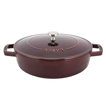 STAUB 両手鍋 24cm レッド ピコ・ココット 【並行輸入品】ストウブ 鍋 24cm ピコ ココット