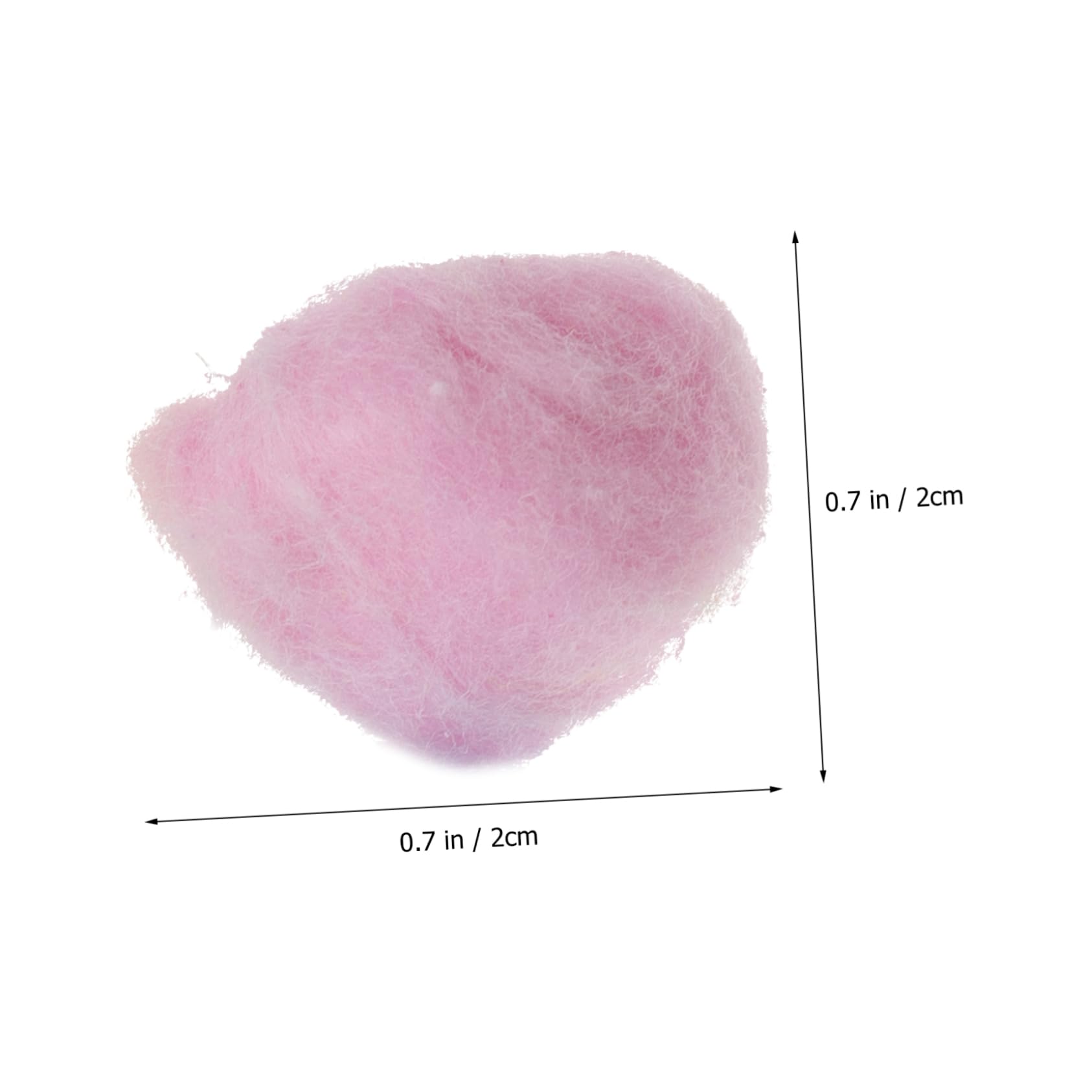 Baluue 500g Bunte Wattebällchen aus Baumwolle Weich und Hautfreundlich für Gesicht und Neugeborene für Reinigung und Bastelarbeiten