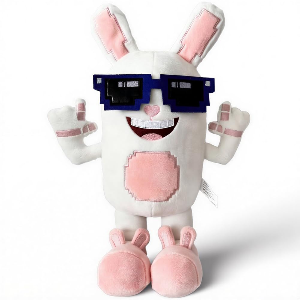 Dlishka Steal A Brainrot Plush Toy, Tralalero Shark Plush Funny Stuffed Animal, Cute Soft Plushies Gift for Fans, Collectible Kawaii Plush Toy for Kids & Adults (Boppin Bunny)