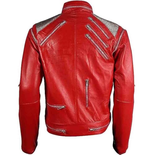 Beat-IT Jacket Micheal Red Faux Leather Jacket, Premium Quality3