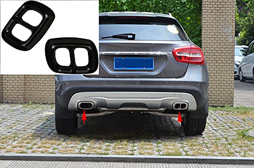 Garniture Pour Tuyau D'éChappement De Voiture Gorge De La Queue Couvercle Pour Gla Class X156 2014-18 Cadre De DéCoration De Tuyau D'éChappement En Acier Inoxydable Car Styling Accessoires ExtéRieurs Cover