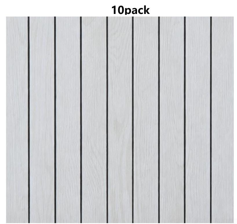 GSB-PC8117-2 - Pannelli da parete in legno, decorativi, insonorizzanti, in PVC, finitura nera testurizzata 3D, per casa, ufficio, camera da letto, confezione da 10 (GSB-PC8117-2)