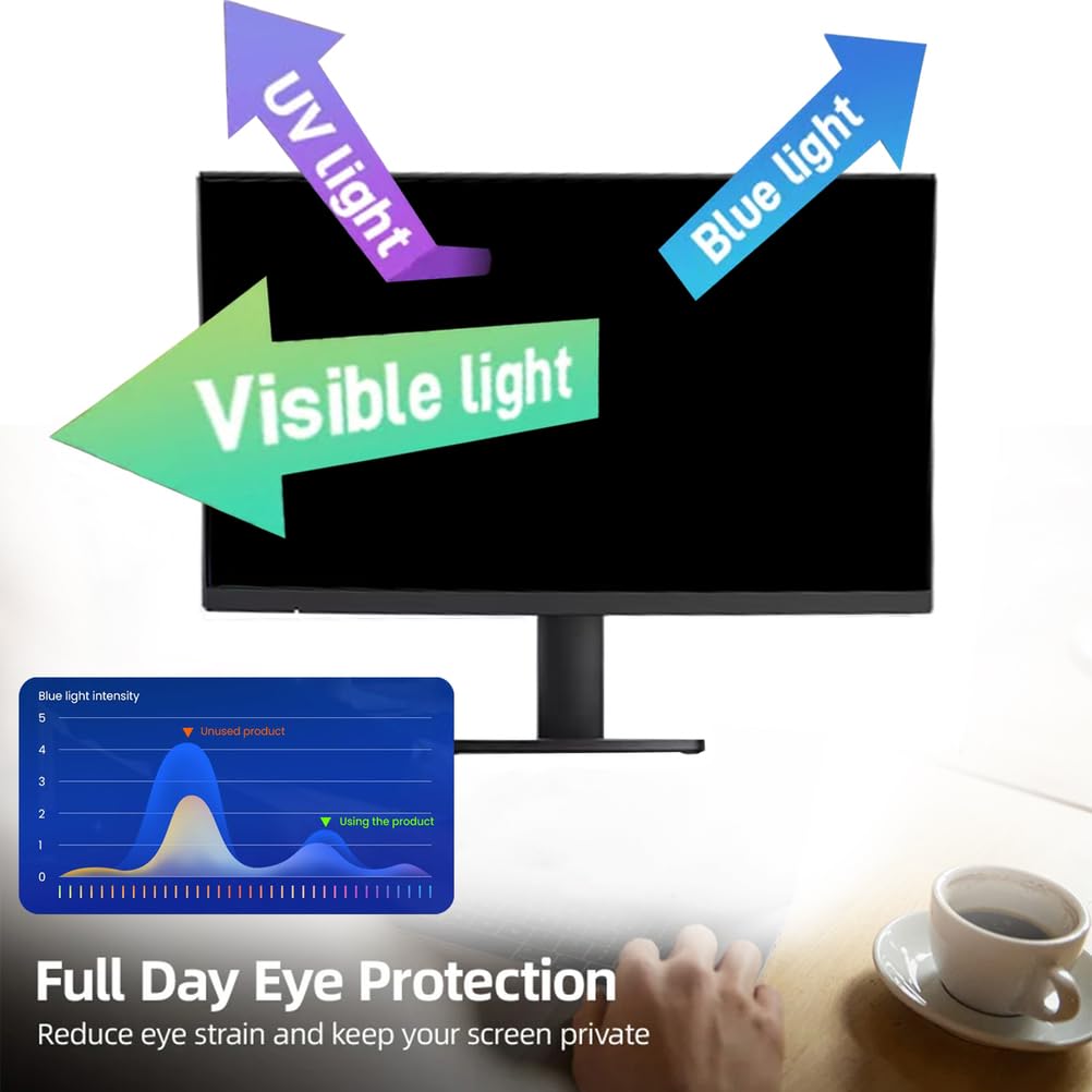 Pantalla magnética de privacidad de la computadora de 32 pulgadas, protección ocular anti deslumbramiento de luz azul para monitor sin marco 16: 9,32inch(730mm*440mm)