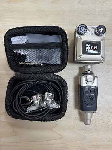 Image of Xvive U45T9 Wireless in Ear Monitor System 5.8ghz with T9 2BA Drivers IEM Earphone, IEM System Transmitter and Bodypack Receiver for Studio, Band Rehearsal, Live Performance, Channel Scan Mode