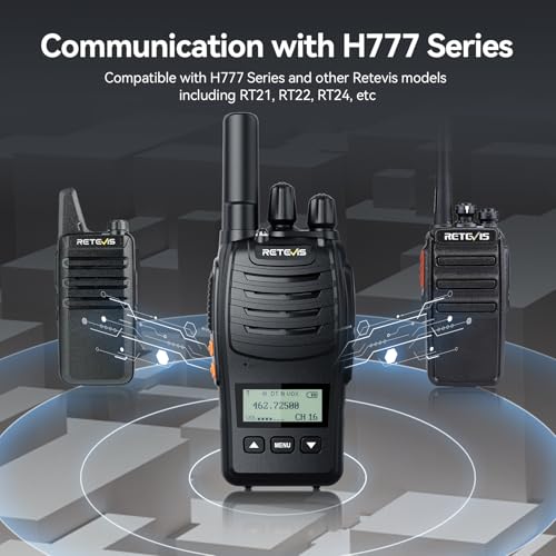 Image of Retevis H777D Walkie Talkies with LCD Display with 10 Way Charger(10 Pack)