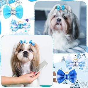 100-Pack-Winter-Dog-Hair-Bows-with-Rubber-Bands-Snowflake-Puppy-Bows-Rhinestone-Pet-Hair-Accessories-Dog-Bows-Grooming-for-Small-Girl-Dogs-Snowflake-Pattern - Cucciolini Doodles   100-Pack-Winter-Dog-Hair-Bows-with-Rubber-Bands-Snowflake-Puppy-Bows-Rhinestone-Pet-Hair-Accessories-Dog-Bows-Grooming-for-Small-Girl-Dogs-Snowflake-Pattern