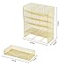 Spacrea Mesh Pen Organizer - Pencil Holder for Desk, Desk Organizer with Drawer for School, Home, Art Supplies (Gold)