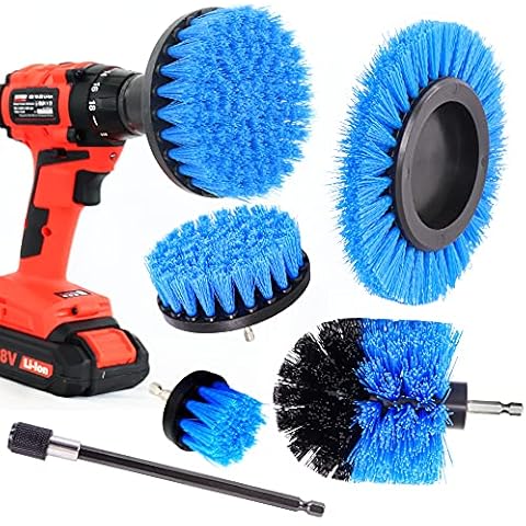 Juego de 6 Cepillos de Limpieza WerkFix con conexión Allen para Taladro Cover