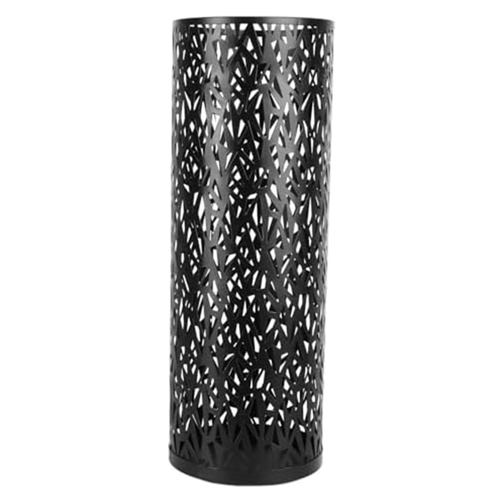 CTRLZS Umbrella Stand Hollow Freestanding Umbrella Stand Umbrella Bucket Decoration Home Decoration Black