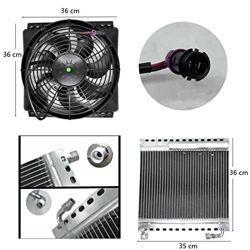 Nekpoka 12V Dc Air Conditioning Kit, Car Ac Hot And Cold Dual Use, Suitable For Rv, Truck, Farm Car, Van, Excavator, Bus, Car, Pickup, Etc. Parking Air Conditioning/Ptc Heating (12V Cold/Hot) #TOP4