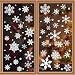 Lansian 108pcs White Snowflakes Window Clings Decal Stickers for Winter Frozen Party Supplies Wonderland Decorations Ornaments, White 8 Sheets