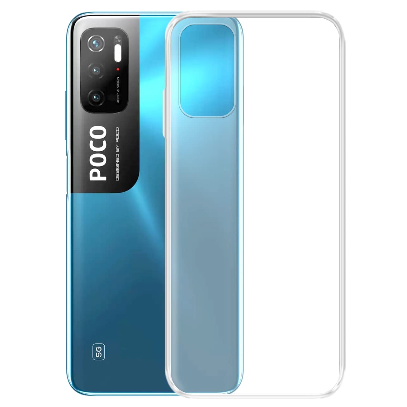 Amazon Brand - Solimo Back Cover Case for Poco M3 Pro 5G / Mi Redmi Note 10T 5G | Compatible for Poco M3 Pro 5G / Mi Redmi Note 10T 5G Back Cover Case | Soft and Flexible (TPU | Transparent) (B09BZ157P7) Amazon Price History, Amazon Price Tracker