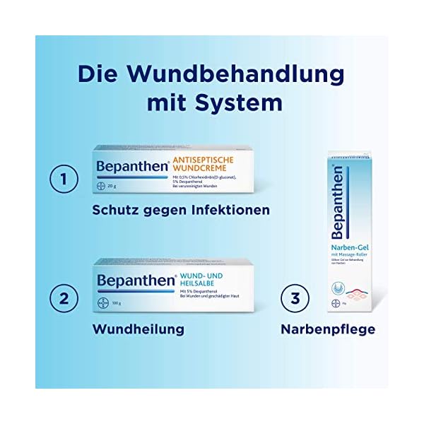 Bepanthen Wund- und Heilsalbe, unterstützt die Heilung bei kleinen, oberflächlichen Wunden und schuppig-rissigen… – Bild 9