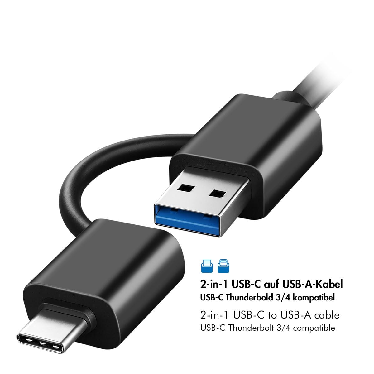 LogiLink Docking Station USB-C (3.2 Gen1) per HDD/SSD SATA da 2.5" e 3.5", con luce RGB, compatibile con Thunderbolt, Windows, Mac OS, Linux