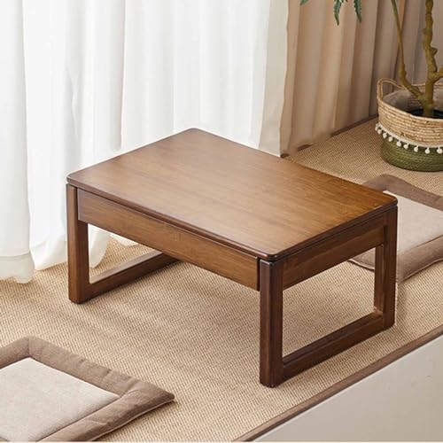 Table de sol compacte japonaise basse meuble de méditation en bois - 3