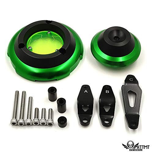 Motor Parts Accessories Lighting&Electrical Body&Frame Tools&Garage   CNC Engine Cover Guard Case Left Right Kit for Kawasaki Ninja 400 2018 2019 Gree by Billion_Store - Thumbnail 2