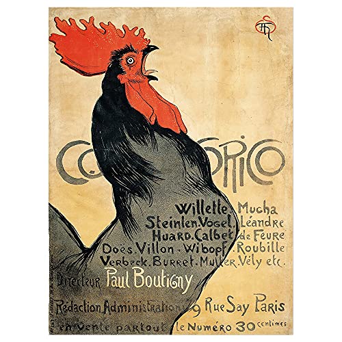 Legendarte - Obraz na płótnie - Cocorico - Théophile Alexandre Steinlen - Dekoracje ścienne cm. 80x110