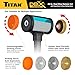 Titan DBX 63630 28oz Dead Blow Hammer with Interchangeable Polyurethane & Brass Striking Faces, Rebound Resistant, 14
