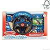 Melissa & Doug Vroom & Zoom, Montessori, Tablero de mandos Interactivo con Volante para niños, Juego de imitación, Juguetes de Madera, 3+ Años, Regalo para niños y niñas - Certificados FSC #2