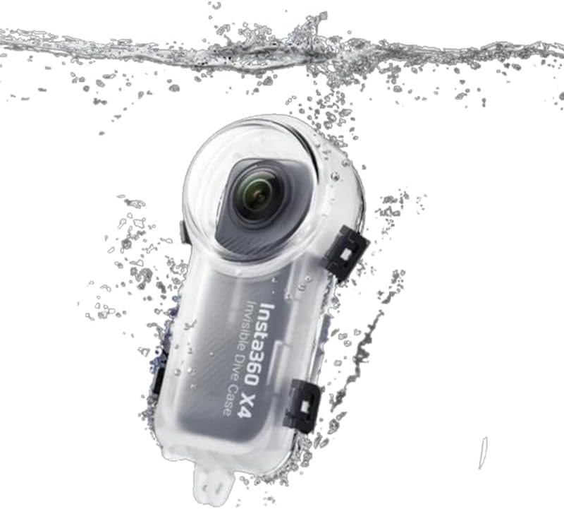 Insta360 X4 専用 防水ケースインビジブルダイブケース 50m 164ft 防水ハウジング