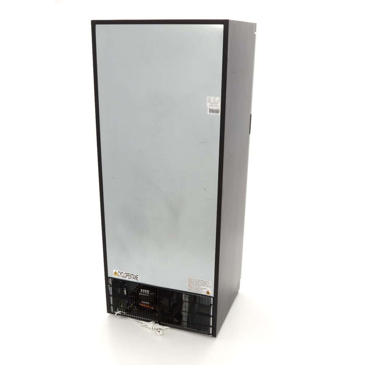 Maxima Réfrigérateur 600L Noir avec Porte Vitrée - 4 Grilles Réglables - Refroidissement Restaurant - Professionnel