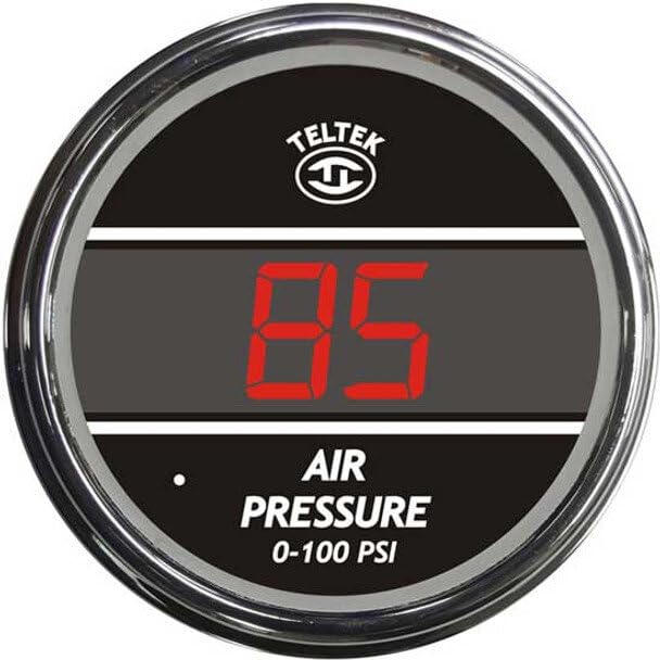 Replacement for Kenworth W900B Year 1986 Blue Digital AIR Pressure Gauge 0-100 PSI by Technical Precision