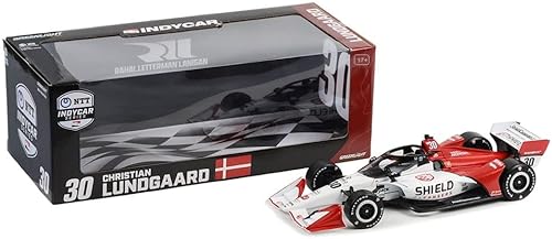 Miniatura 2 de INDYCAR Greenlight 11155 2022 NTT Series - #30 Christian Lundgaard/Rahal Letterman Lanigan Racing, Limpiadores de Escudo (Configuración de Camino)